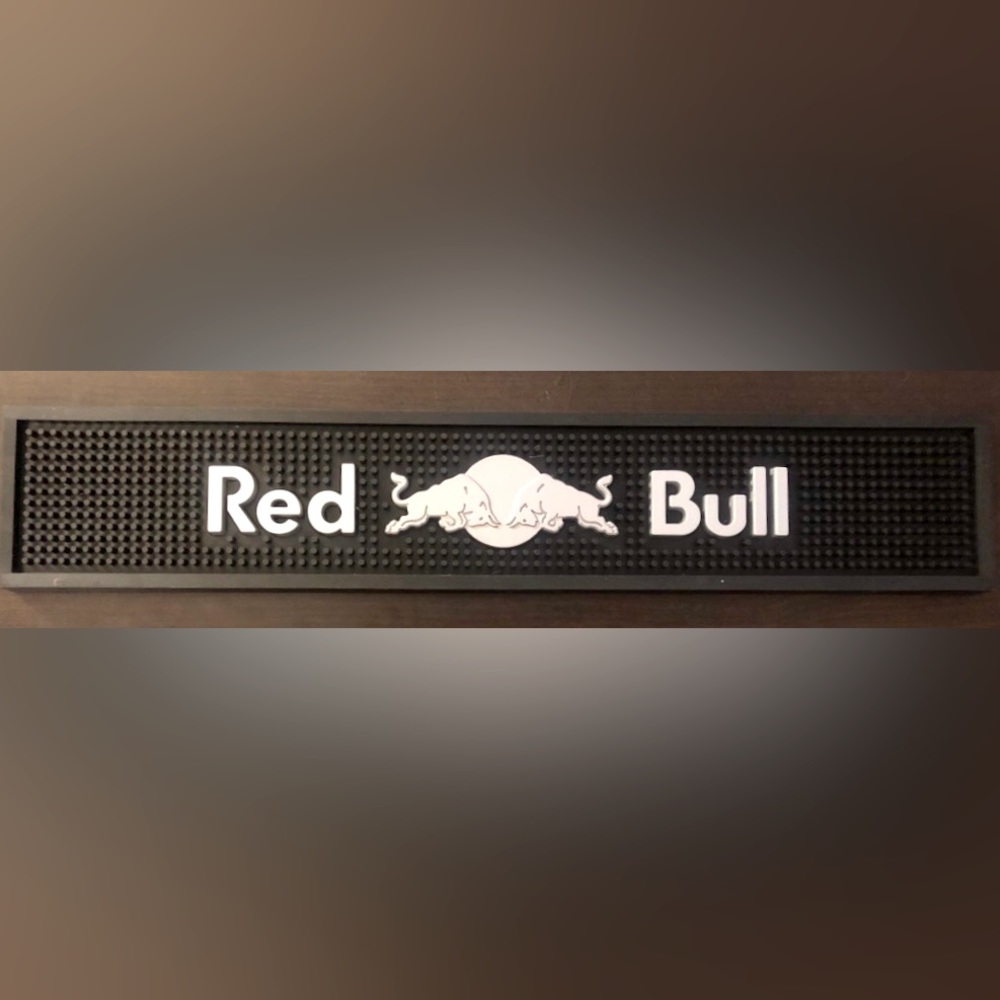 Limited Edition Black Red Bull Bar Mat